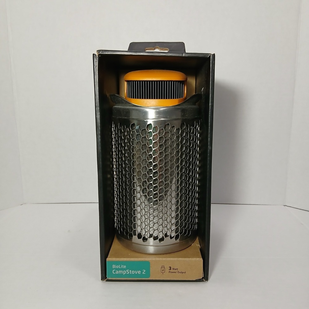 Biolite CampStove 2 Electricity Generating Wood Camp Stove Camping - NEW IN BOX